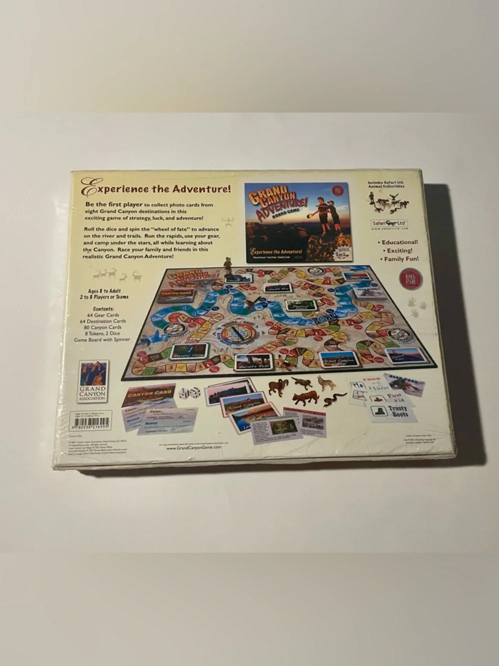 NEW Sealed Grand Canyon Adventure Board Game 2007 Safari Ltd Animals